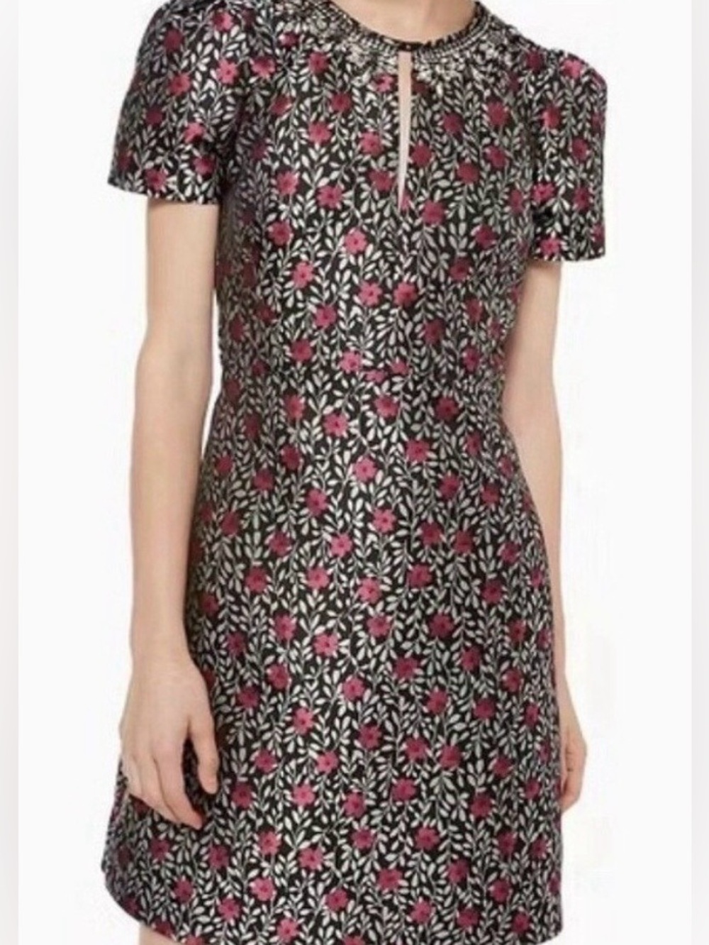 Kate Spade floral park Jacquard dress